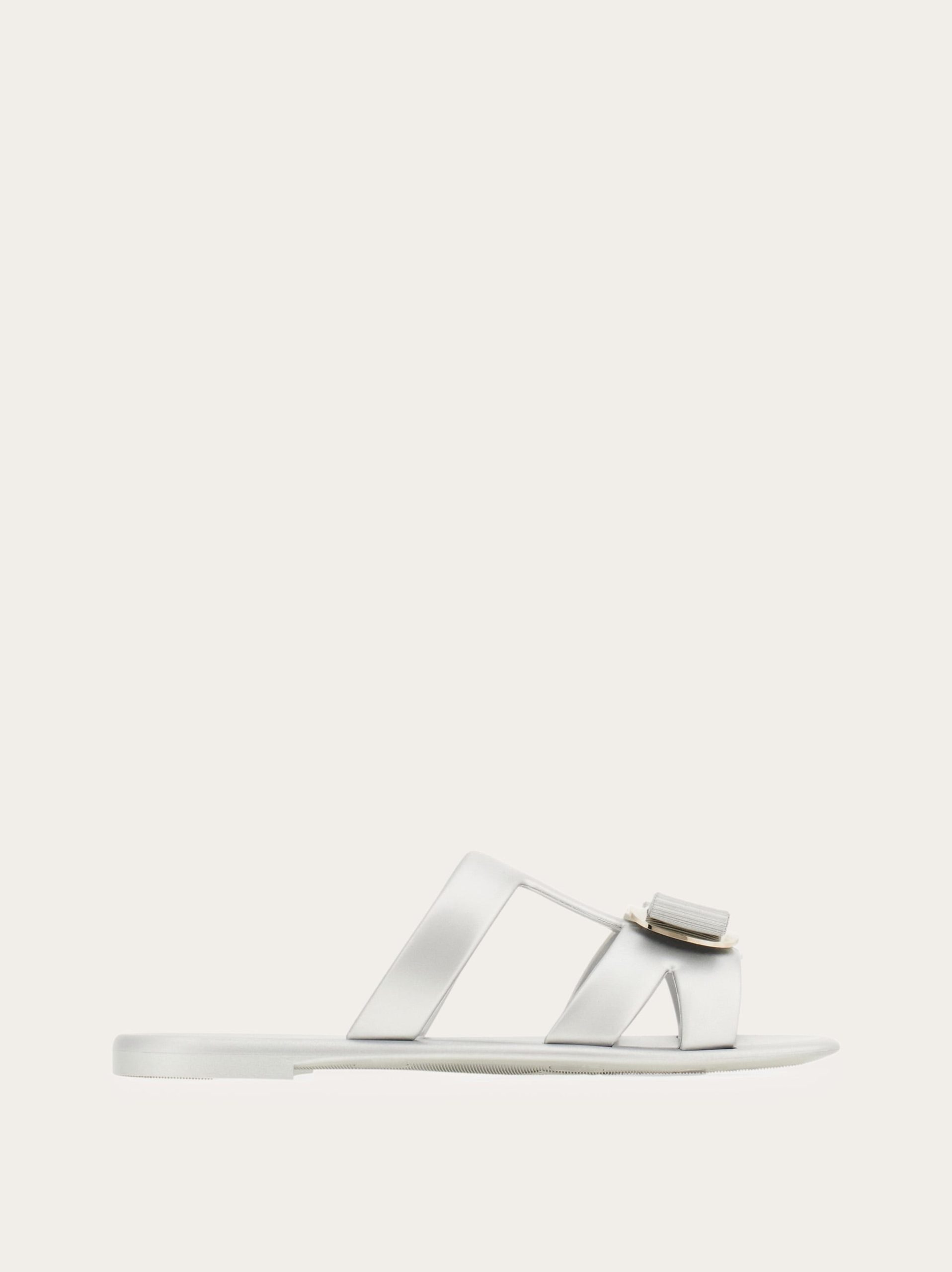 Ferragamo New Vara plate strappy slide - Image 1